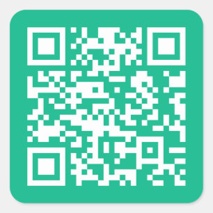Editierbarer QR Code Generieren Sie Ihren eigenen  Quadratischer Aufkleber