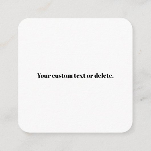 Editierbarer QR-Code Schwarz & Weiß Retro Moderner Begleitkarte (Rückseite)