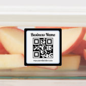 Editierbarer QR-Code & Text | Wasserdicht Etiketten (Befestigt)