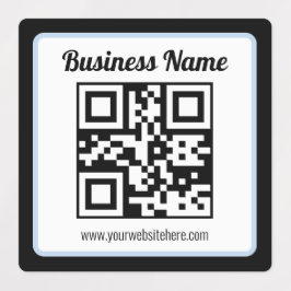 Editierbarer QR-Code & Text | Wasserdicht Etiketten