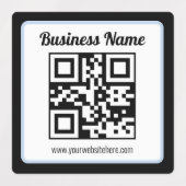 Editierbarer QR-Code & Text | Wasserdicht Etiketten (Design 2)