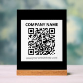 Editierbarer QR-Code und einfaches, benutzerdefini Acrylschild (Neutral)