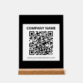 Editierbarer QR-Code und einfaches, benutzerdefini Acrylschild (Vorderseite)
