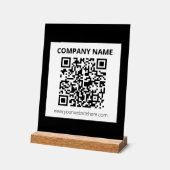 Editierbarer QR-Code und einfaches, benutzerdefini Acrylschild (Winkel)