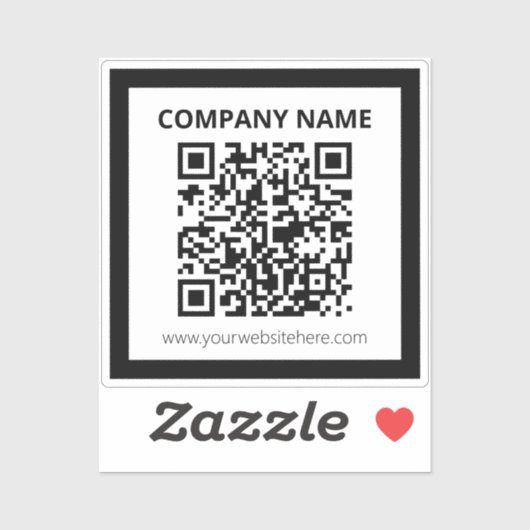 Editierbarer QR-Code und einfaches, benutzerdefini Aufkleber (Blatt)
