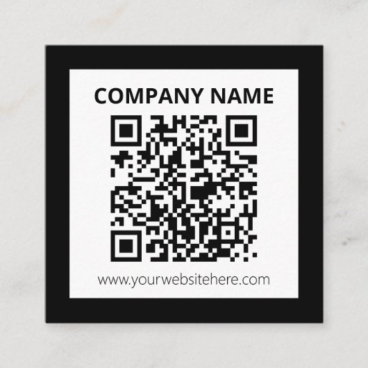 Editierbarer QR-Code und einfaches, benutzerdefini Begleitkarte (Vorderseite)