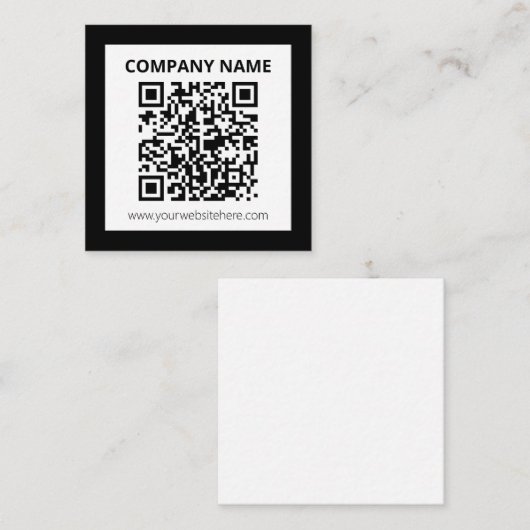 Editierbarer QR-Code und einfaches, benutzerdefini Begleitkarte (Vorne/Hinten)