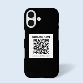 Editierbarer QR-Code und einfaches, benutzerdefini iPhone 16 Hülle