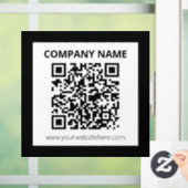 Editierbarer QR-Code und einfaches, benutzerdefini Fensteraufkleber (Zuhause)