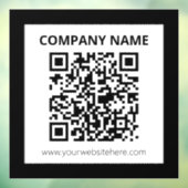 Editierbarer QR-Code und einfaches, benutzerdefini Fensteraufkleber (Blatt 3)