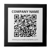 Editierbarer QR-Code und einfaches, benutzerdefini Fliese (Vorderseite)