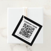 Editierbarer QR-Code und einfaches, benutzerdefini Geschenkanhänger (Beispiel)