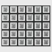 Editierbarer QR-Code und einfaches, benutzerdefini Geschenkpapier (Flach)