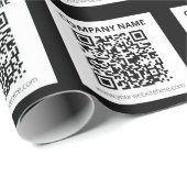 Editierbarer QR-Code und einfaches, benutzerdefini Geschenkpapier (Rolleneckpunkt)
