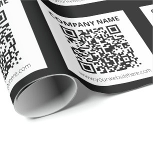 Editierbarer QR-Code und einfaches, benutzerdefini Geschenkpapier