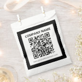 Editierbarer QR-Code und einfaches, benutzerdefini Geschenktütchen (Ausgeschnitten)