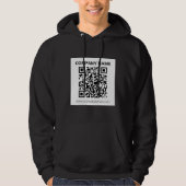Editierbarer QR-Code und einfaches, benutzerdefini Hoodie (Vorderseite)