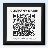 Editierbarer QR-Code und einfaches, benutzerdefini Magnet