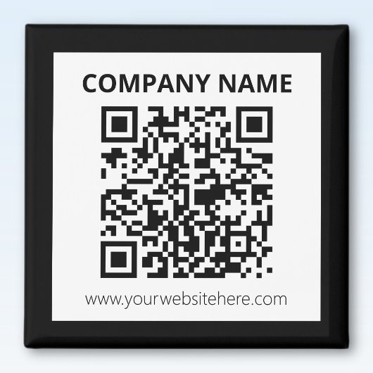 Editierbarer QR-Code und einfaches, benutzerdefini Magnet