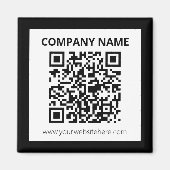 Editierbarer QR-Code und einfaches, benutzerdefini Magnet (Vorne)