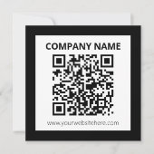 Editierbarer QR-Code und einfaches, benutzerdefini Mitteilungskarte (Vorderseite)