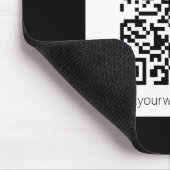 Editierbarer QR-Code und einfaches, benutzerdefini Mousepad (Ecke)