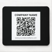 Editierbarer QR-Code und einfaches, benutzerdefini Mousepad (Vorne)