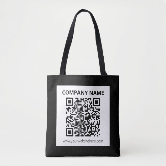 Editierbarer QR-Code und einfaches, benutzerdefini Tasche (Vorderseite)