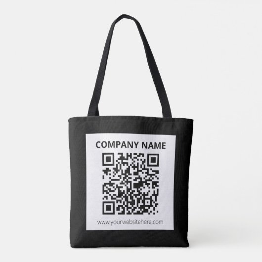 Editierbarer QR-Code und einfaches, benutzerdefini Tasche (Rückseite)