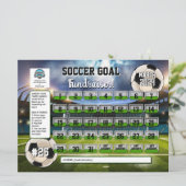 Editierbarer Soccer Calendar Fundraiser Flyer Einladung (Stehend Vorderseite)