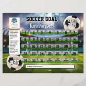 Editierbarer Soccer Calendar Fundraiser Flyer Einladung (Vorderseite)