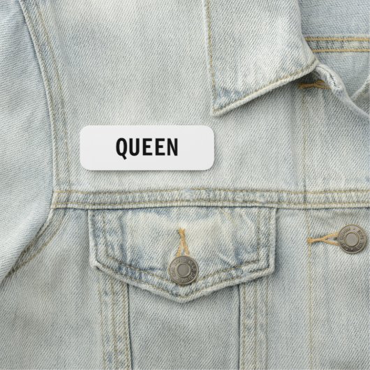 Editierbarer Text Namensschild (Beispiel)