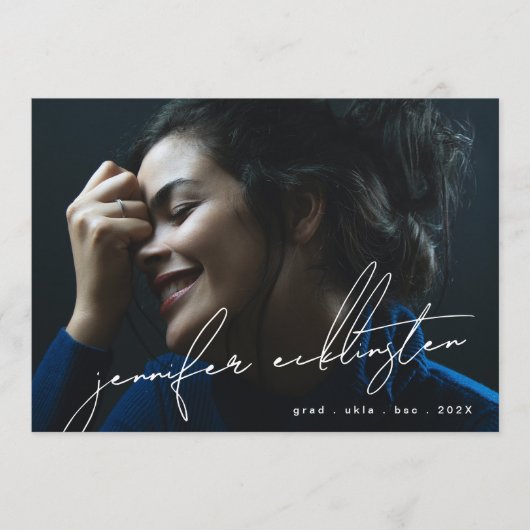 Editierbarer Uni-Abschluss für die Vorlage von Ein (Vorderseite)