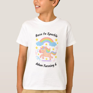 Editierbarer Wachsmalstift-Stil – Unicorn Dream Sp T-Shirt