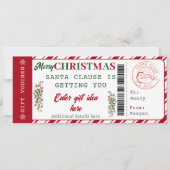 Editierbarer Weihnachtsgutschein | Weihnachtscoupo (Vorderseite)