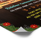 Editierbarer Weihnachtskalender Flyer Poster (Ecke)