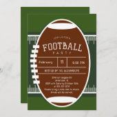 Editierbares American Football Party Einladung (Vorne/Hinten)