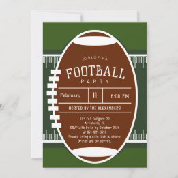 Editierbares American Football Party Einladung