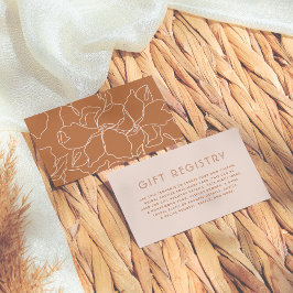 Editierbares Boho Colors Brunch & Bubbly Brautpart Begleitkarte