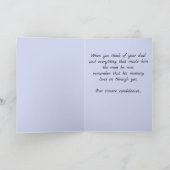 Editierbares Boot auf dem Wasser-Beileid Karte (Innenseite)