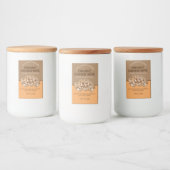 Editierbares Cashew Nuts Set für benutzerdefiniert Lebensmitteletikett (Flaschen)