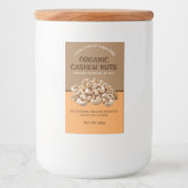 Editierbares Cashew Nuts Set für benutzerdefiniert Lebensmitteletikett (Vorderseite)