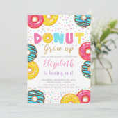 Editierbares farbiges Party laden ein Einladung (Stehend Vorderseite)