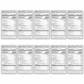 Editierbares FDA-konformes Lebensmittel-Lebensmitt Aufkleber (Vorderseite)