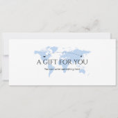 Editierbares Flugzeug Boarding Pass Ticket Einladung (Rückseite)