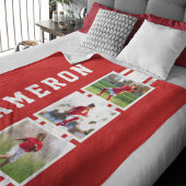 Editierbares Foto für die Farbsportivität Weiße St Fleecedecke