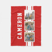 Editierbares Foto für die Farbsportivität Weiße St Fleecedecke (Vorderseite)