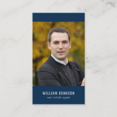 Editierbares Foto für die sozialen Medien Visitenkarte (Vorderseite)