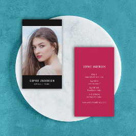 Editierbares Foto für die sozialen Medien Visitenkarte