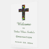 Editierbares Glass Cross Religious Event Acrylschild (Winkel)